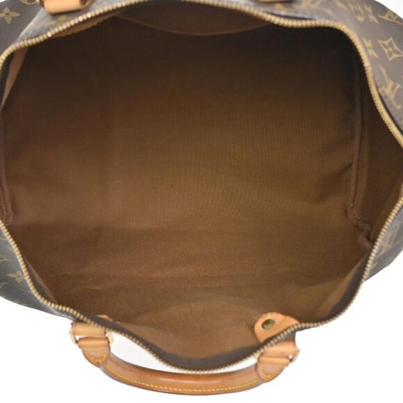 LOUIS VUITTON Speedy 40 Travel Hand Bag Monogram Leather Brown - Picture 15 of 15